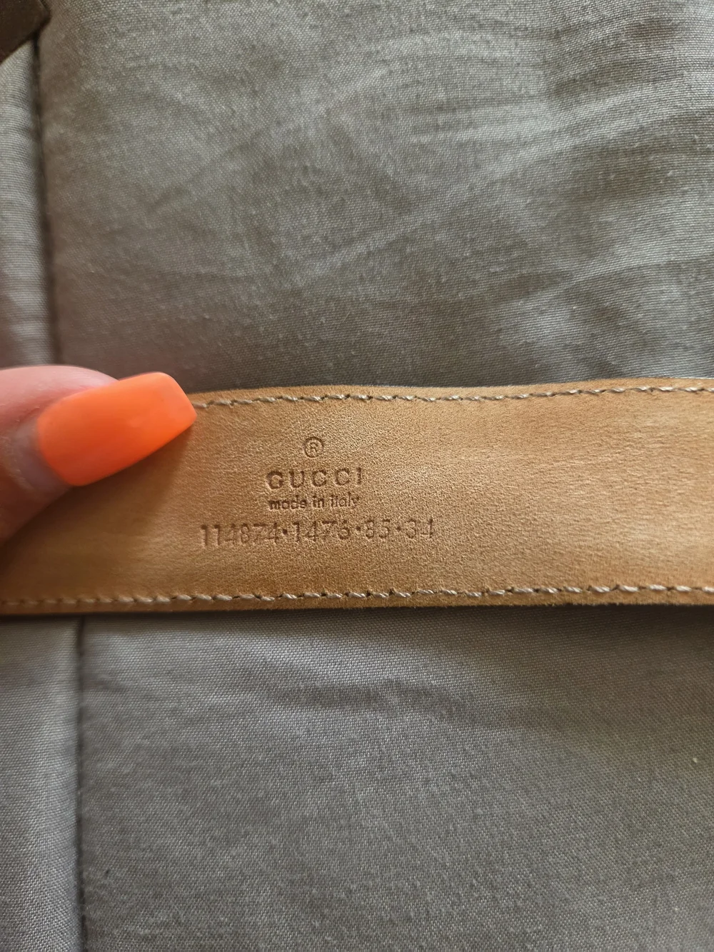 Gucci Men's Interlocking G Silver Buckle Leather Belt - Brown